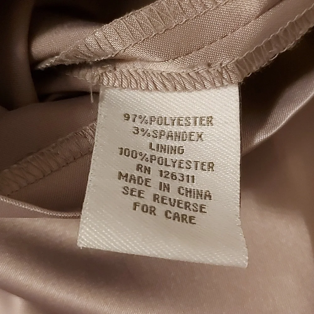 Ronni Nicole | Champagne Dress with ruched neckline - Picture 4 of 9